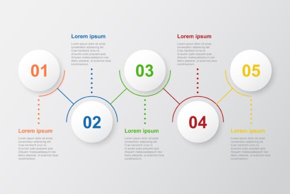 5 Steps Business Infographic Template