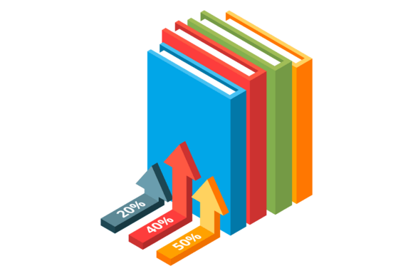 Book Sales Infographic Icon. Bookstore S: A Practical Asset for Data-Driven Storytelling