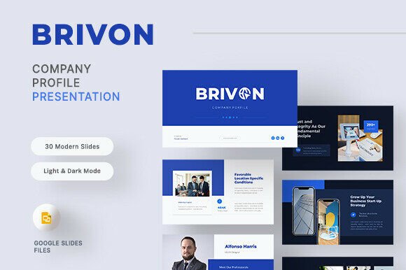 Brivon – Company Profile Google Slides