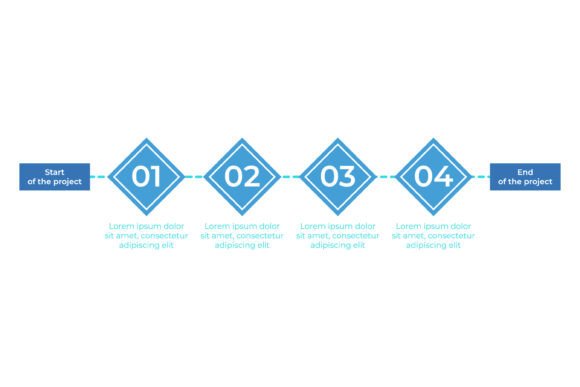 Clear Project Timeline Infographic