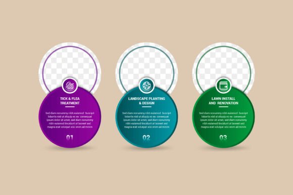 Five Circle Page Box Infographic: A Versatile Visual Framework for Clarity and Communication