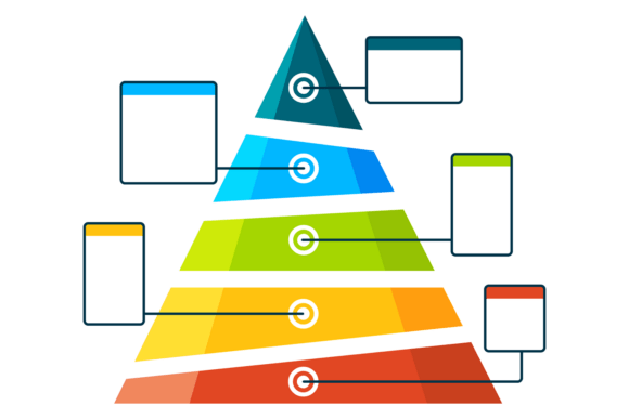 Level Diagram. Infographic Data Template