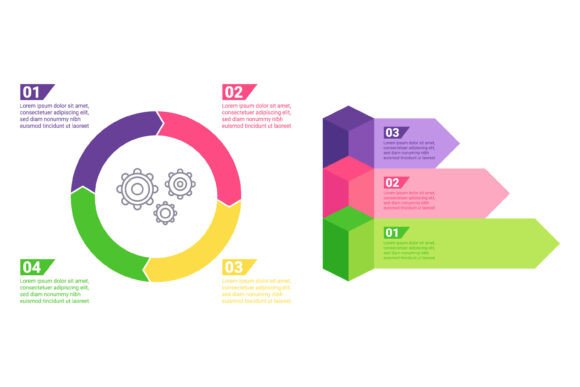 Process Flow Infographic Set