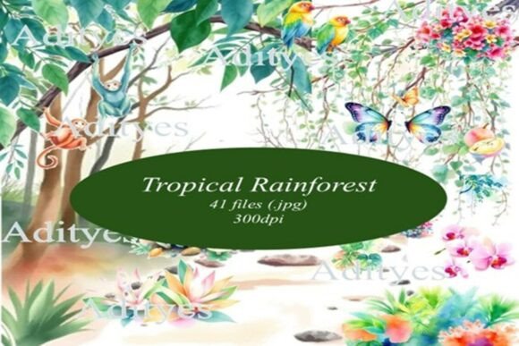 Rainforest Clipart Set: A Comprehensive Guide to Jungle Design Elements